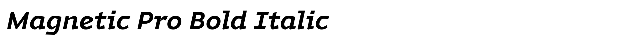 Magnetic Pro Bold Italic image